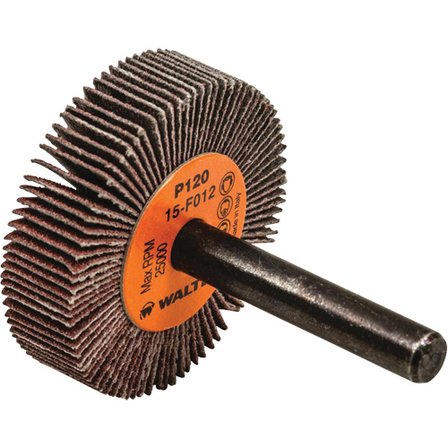 Coolcut Flap Wheel, Aluminum Oxide, 120 Grit, 1-1/2" x 3/8" x 1/4" Les Distributions ICE