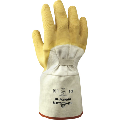 Gants robustes 99NFW, 10/Grand, R&ecirc;vetement Latex de caoutchouc, Enveloppe en Coton Les Distributions ICE