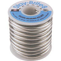 Stay-Brite&reg; Solders, Lead-Free, 96% Tin 4% Silver, Solid Core, 0.125" Dia. Les Distributions ICE