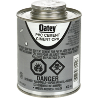 PVC Heavy-Duty Cement, 473 ml, Brush-Top Can, Grey Les Distributions ICE