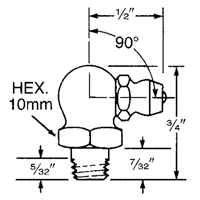 Fitting, 6 mm Thread Les Distributions ICE