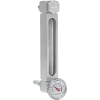 Indicateur de niveau &agrave; liquide en Aluminium, Filet&eacute;, 12" lo, 205°F (96,11° C) Les Distributions ICE