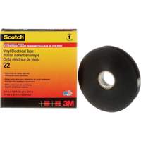 Ruban isolant en vinyle Scotch, 19 mm (3/4") x 33 m (108'), Noir, 10 mils Les Distributions ICE
