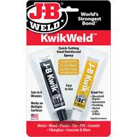 KwikWeld Epoxy, Two-Part, Tube, 2 oz., Grey Les Distributions ICE