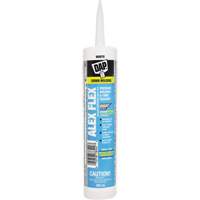 Scellant de silicone, acrylique et latex de qualit&eacute; sup&eacute;rieure pour moulures et garnitures Alex Flex, 300 ml, Cartouche, Blanc Les Distributions ICE