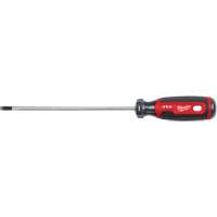 Cabinet Screwdriver, 3/16" Tip, Round, 254 mm L, Cushion Grip Handle Les Distributions ICE