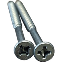 Phillips/Square Particle Board Screw, #8 x 3" L, Plain Les Distributions ICE