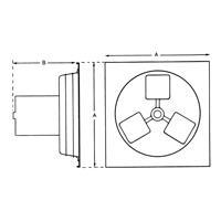 Exhaust Fan 12" 1SP Panel Series Les Distributions ICE