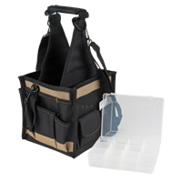 Porte-outils, Toile, 25 pochettes, Noir Les Distributions ICE