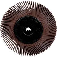 Brosses radiales bristle pour meuleuses d'&eacute;tabli, Grain 36X, 6" dia. Les Distributions ICE