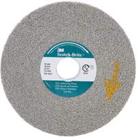 Meules d'&eacute;barbage EXL Scotch-Brite, 6" x 1", Arbre de 1", Oxyde d'aluminium Les Distributions ICE