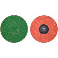 Zirc Plus Quick-Change Cloth Disc, 3" Dia., 120 Grit, Zirconia Alumina Les Distributions ICE