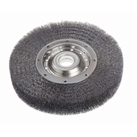 Crimped Wire Wheel Brushes - Wide Face, 10" Dia., 0.0118" Fill, 2" Arbor Les Distributions ICE