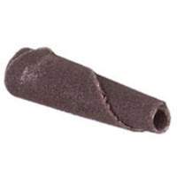 Cartouche de bande abrasive conique ALO, 180 Grain, 3/16" dia., Oxyde d'aluminium, 1" lo, 1/8" Dimension de l'arbre Les Distributions ICE