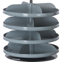 Rotabin&reg; Storage Units, 60 lbs. Capacity per Level, 10 Level, 42-1/8" H x 17" Dia. Les Distributions ICE