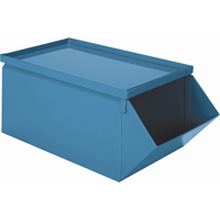 Bacs Stackbins en acier - Couvercle dessus Les Distributions ICE