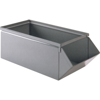 Bac en acier, Cap. 100 lb, 15" la x 24" p x 11" h, Bleu Les Distributions ICE