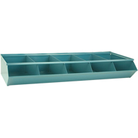 Bacs sectionnels superposables, Cap. 100 lb, 37" la x 15-1/2" p x 6" h, Bleu Les Distributions ICE