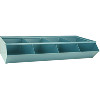 Bacs sectionnels superposables, Cap. 100 lb, 37" la x 18-3/4" p x 7-1/2" h, Bleu Les Distributions ICE