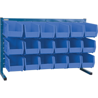 Rayonnage &agrave; persienne avec bacs, 18 bacs, 8-1/4" la x 36" p x 22" h Les Distributions ICE