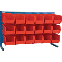Rayonnage &agrave; persienne avec bacs, 18 bacs, 36" la x 8-1/4" p x 22" h Les Distributions ICE