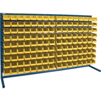 Rayonnage &agrave; persienne avec bacs, 144 bacs, 72" la x 15" p x 40" h Les Distributions ICE