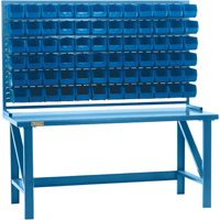 Rayonnage &agrave; persienne avec bacs, 36 bacs, 72" la x 15" p x 40" h Les Distributions ICE