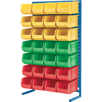 Supports fixes pour contenants - &agrave; un cot&eacute; - Support seulement, 36" la x 12" p x 61" h Les Distributions ICE