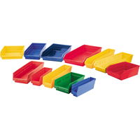 Shelf Bins, 11-1/8" W x 4" H x 11-5/8" D, Yellow, 30 lbs. Capacity Les Distributions ICE