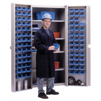 Deep-Door Combination Cabinet, 38" W x 24" D x 72" H, 4 Shelves Les Distributions ICE