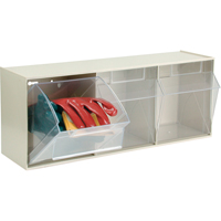 Tip-Out Bins Modular Storage System, 23-5/8" W x 7-3/4" D x 9 1/2" H, 3 Drawers Les Distributions ICE