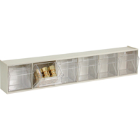 Tip-Out Bins Modular Storage System, 23-5/8" W x 3-5/8" D x 4-1/2" H, 6 Drawers Les Distributions ICE