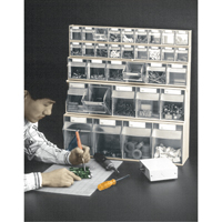 Tip-Out Bins Modular Storage System, 23-5/8" W x 2-1/2" D x 3-1/8" H, 9 Drawers Les Distributions ICE