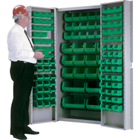 Armoire &agrave; combinaison avec porte creuse, 38" la x 24" p x 72" h, 36 tablettes Les Distributions ICE