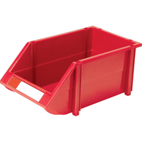 Bac empilable & &agrave; suspendre, 8-3/16" la, 6-3/16" h x 14" p, Rouge Les Distributions ICE