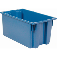 Contenants Stack & Nest, 9" x 18" x 11", Bleu Les Distributions ICE