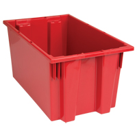 Contenants Stack & Nest, 9" x 18" x 11", Rouge Les Distributions ICE