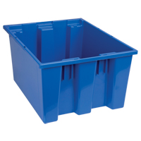 Contenants Stack & Nest, 10" x 19,5" x 15,5", Bleu Les Distributions ICE