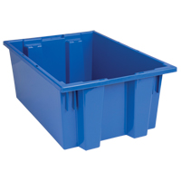 Contenants Stack & Nest, 8" x 19,5" x 13,5", Bleu Les Distributions ICE