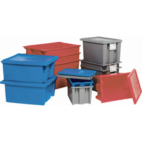Contenants Stack & Nest, 15" x 29,5" x 19,5", Bleu Les Distributions ICE