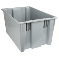 Contenants Stack & Nest, 15" x 29,5" x 19,5", Gris Les Distributions ICE