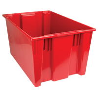 Contenants Stack & Nest, 15" x 29,5" x 19,5", Rouge Les Distributions ICE