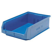 Contenants g&eacute;ants empilables, 12,375" la x 19,75" p x 5,875" h, Bleu Les Distributions ICE