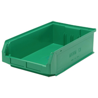 Contenants g&eacute;ants empilables, 12,375" la x 19,75" p x 5,875" h, Vert Les Distributions ICE