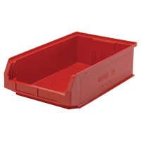 Contenants g&eacute;ants empilables, 12,375" la x 19,75" p x 5,875" h, Rouge Les Distributions ICE