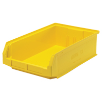 Contenants g&eacute;ants empilables, 12,375" la x 19,75" p x 5,875" h, Jaune Les Distributions ICE