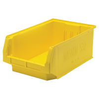 Contenants g&eacute;ants empilables, 12,375" la x 19,75" p x 7,875" h, Jaune Les Distributions ICE