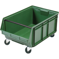 Mobile Giant Stacking Bin, 11-7/8" H x 18-3/8" W x 29" D, 150 lbs. Capacity, Green Les Distributions ICE
