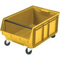 Mobile Giant Stacking Bin, 11-7/8" H x 18-3/8" W x 29" D, 150 lbs. Capacity, Yellow Les Distributions ICE