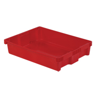 Polylewton Stack-N-Nest&reg; Containers, 6.1" x 29.6" x 22.4", Red Les Distributions ICE
